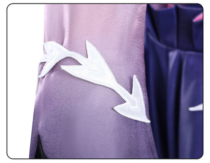 Honkai Star Rail Hysilens Cosplay Costume Wig Dress Headwear Earrings Rings Halloween Party for Women Girls Carnival Role Play