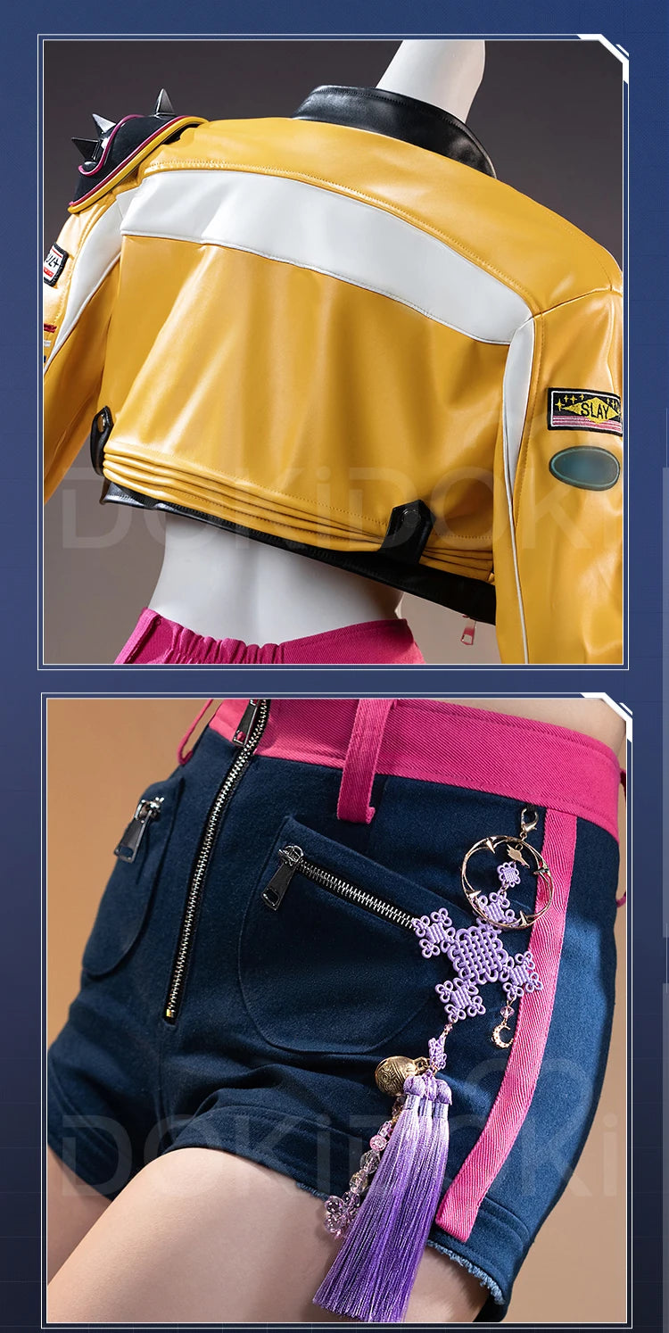 【Last Batch】Rumii Miraa Zoeyy Cosplay Costume Demon【XS-3XL】DokiDoki-SR Yellow Costume Zoeyy Rumii Cosplay Plus Size