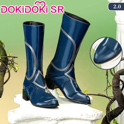 IN STOCK Anaxa Sunday Jiaoqiu Shoes Cosplay Game Honkai: Star Rail Cosplay DokiDoki-SR Men Black Boots Anaxa Cosplay Boots