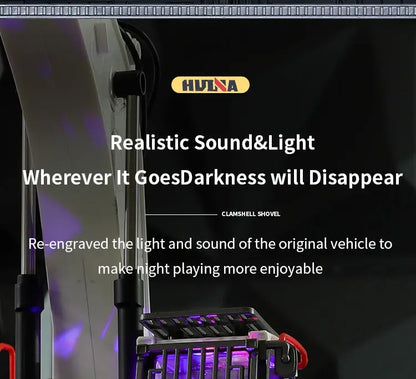 Huina 1594 22 Channels Large Remote Control Excavator 1/14 Electric Heavy Duty RC Excavator for Children Toys Model