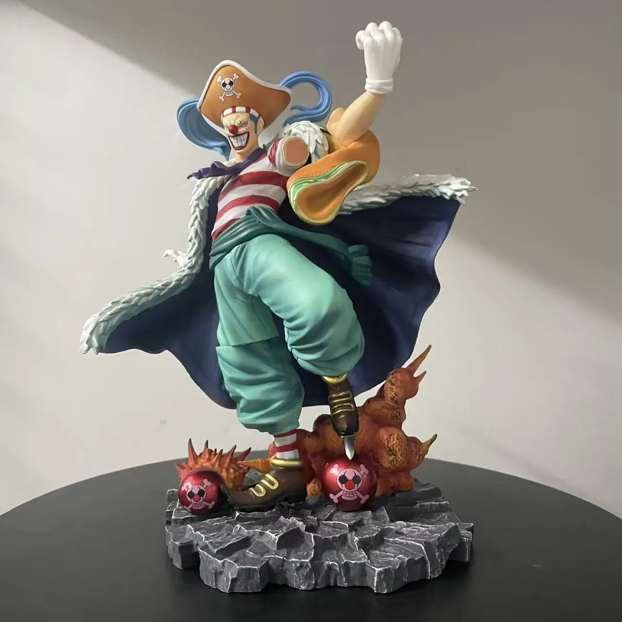 New One Piece Buggy The Clown Figure Pvc Anime Peripheral Action Figurine Trendy Toy Collection Model Desktop Ornament Fan Gift