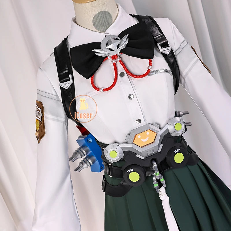 Zenless Zone Zero Alice Thymefield Cosplay Costume Skirt Uniform Headwear Ears Tail Spook Shack Halloween Party for Women Girls