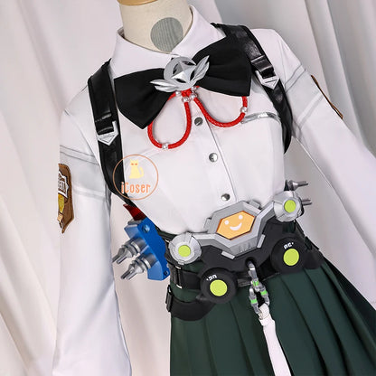 Zenless Zone Zero Alice Thymefield Cosplay Costume Skirt Uniform Headwear Ears Tail Spook Shack Halloween Party for Women Girls
