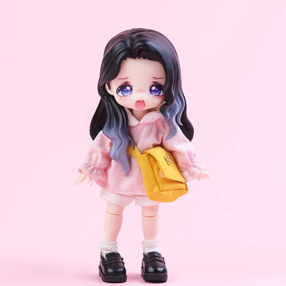 OB11 Transparent Parts Head Shell replacement Korean style Plastic Hair Transparent Replacement Doll Hair Head Mold For Obitsu11