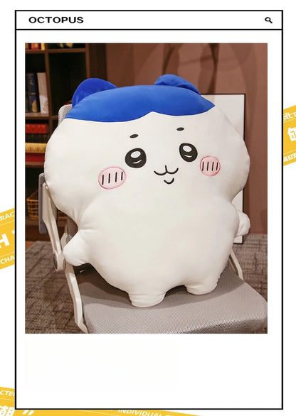 Very Soft Chiikawa Hachiware Usagi Back Cushion Big Size Cuddly Pillow Cartoon Stuffed Anime Sofa Bed Cushion Home Decor Gifts