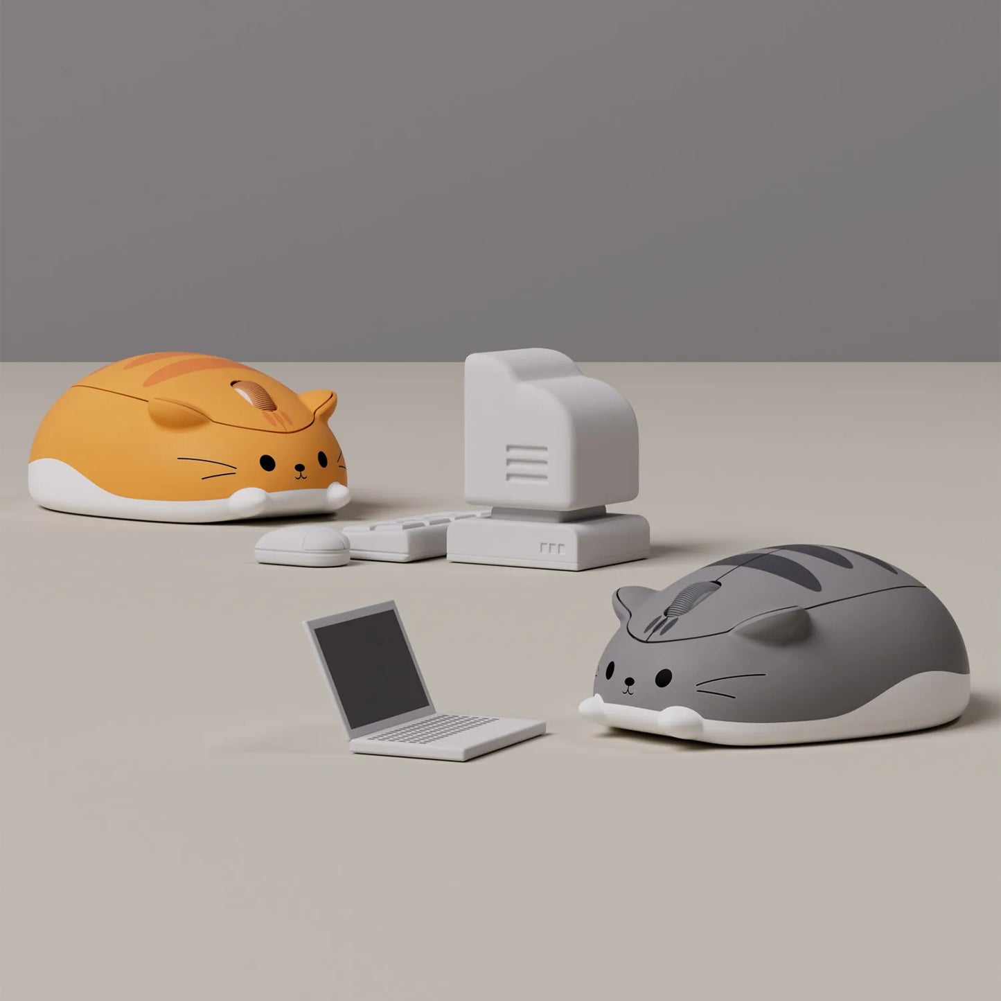 Akko Cat Theme Mouse 2.4GHz Bluetooth 3.0 / 5.0 Wireless Tri-mode Mouse for PC Laptop Computer Plug and Play