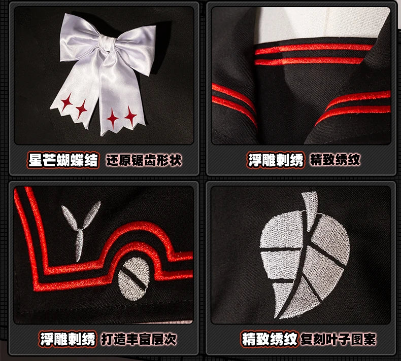 Zenless Zone Zero Ukinami Yuzuha Cosplay Costume Wig Skirt Sweater Uniform Headwear Spook Shack Halloween Party for Women Girls