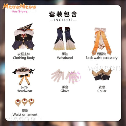 Genshin Impact Sandrone Cosplay Costume Adult Polyester Set