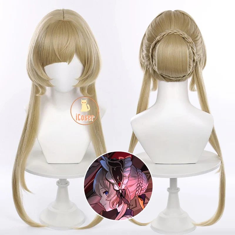 Genshin Impact Sandrone Cosplay Costume Wig Marionette Dress Headwear Eleven Fatui Harbingers Halloween Women Girls Role Play