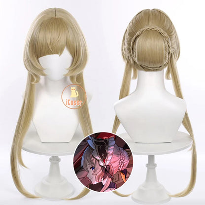 Genshin Impact Sandrone Cosplay Costume Wig Marionette Dress Headwear Eleven Fatui Harbingers Halloween Women Girls Role Play