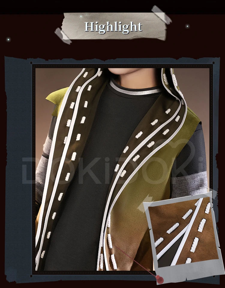 Naib Subedar Mercenary Cosplay Costume Game Identity V DokiDoki-SR Men Costume Naib Mercenary OPH Christmas Cosplay