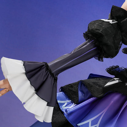 Genshin Impact Wonderland Manekina Cosplay Costume Candlelit Revelry Dress Hat Halloween Party for Women Girls Role Play Outfit