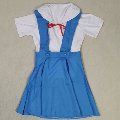 Homchee Trends Ayanami Rei Cosplay Dress Set Cotton Polyester