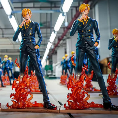 JT Sanji Anime One Piece Sanji Action Figure Devil Windleg Sanji 24cm/9.4in Pvc Statue Collection Ornament Toys Birthday Gifts