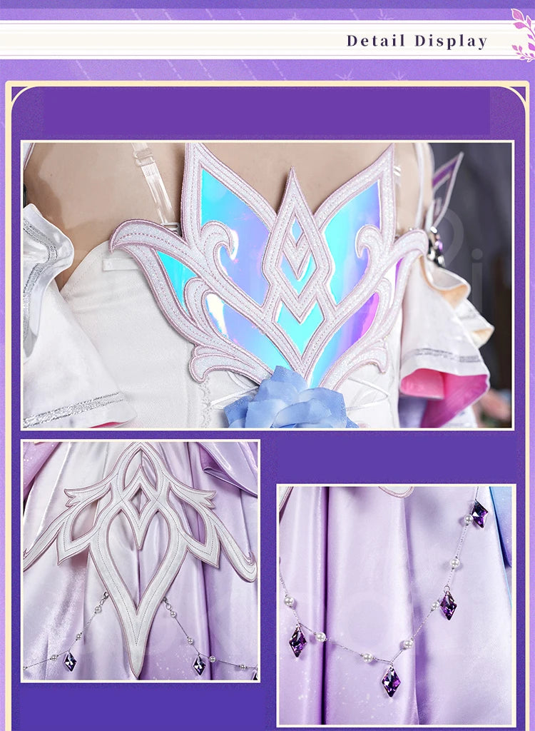 IN STOCK Cyrene Cosplay Costume Game Honkai: Star Rail【S-2XL】DokiDoki-R HSR Cyrene Dress Veil Plus Size