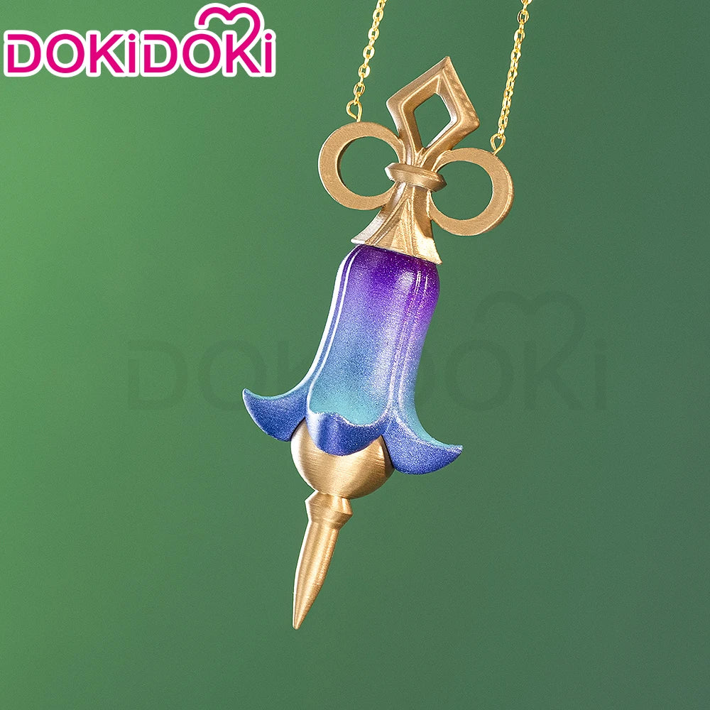 Emilie Wig Game Genshin Impact Cosplay Wig DokiDoki Perfumer Emilie Cosplay Glasses Necklace Women 45cm Short Hair Free Wig Cap