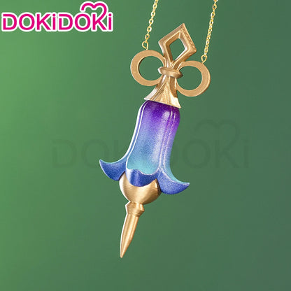 Emilie Wig Game Genshin Impact Cosplay Wig DokiDoki Perfumer Emilie Cosplay Glasses Necklace Women 45cm Short Hair Free Wig Cap