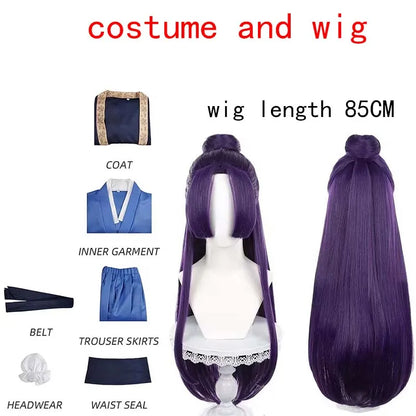 HOMCHEE TRENDS Jinshi Cosplay Costume Set Cotton Polyester - costume and wig / XXXL