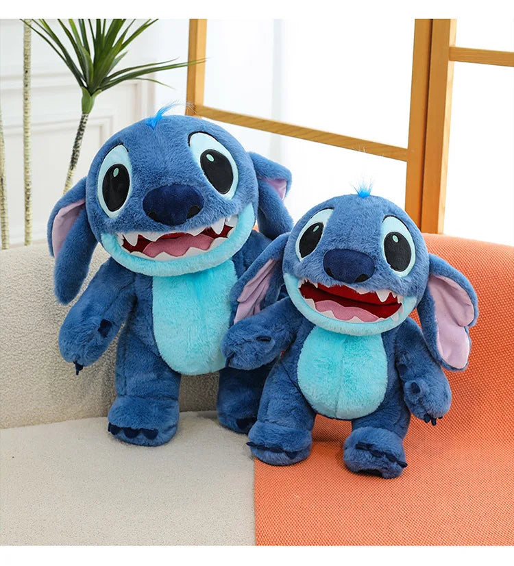 Disney Lilo & Stitch Plush Toys Kawaii Anime Plushie Dolls Open Mouth Stitch Soft Pillows Stuffed 30-60cm Gifts for Childrens
