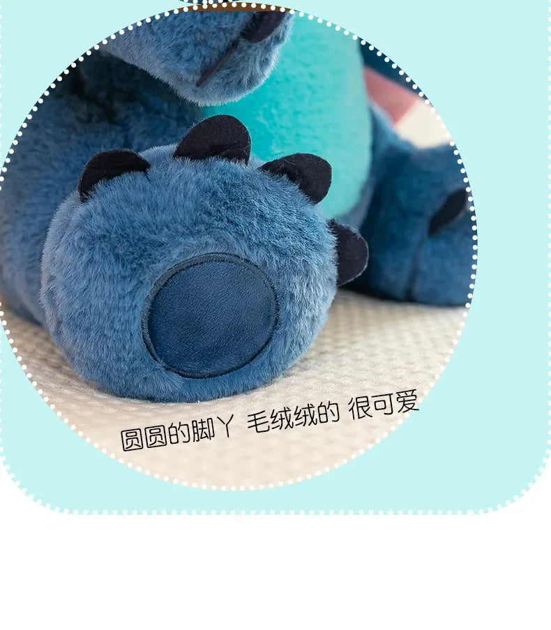 80cm Big Size Disney LILO & Stitch Anime Plush Stuffed Doll Room Plushies Pillow Kawaii Ornaments Children's Holiday Gifts