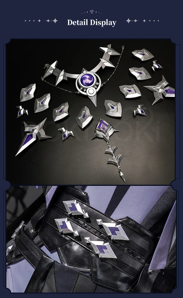 IN STOCK Flins Cosplay Costume Game Genshin Impact【S-3XL】DokiDoki-R Kyrll Chudomirovich Flins Men Halloween Costume Plus Size