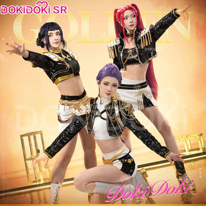 【Last Batch】IN STOCK Rumii Miraa Zoeyy Cosplay Costume【S-3XL】DokiDoki-SR Women Golden Costume Rumii Cosplay Suit Plus Size