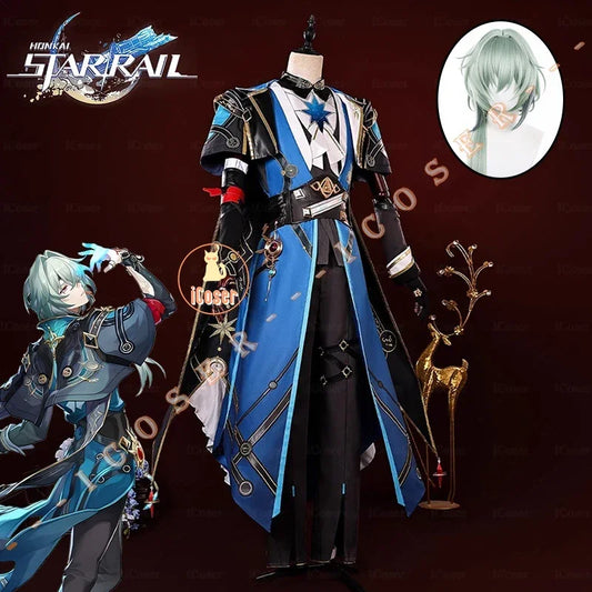 Honkai Star Rail Anaxa Cosplay Costume Wig Uniform Outfit Anaxagoras Grove of Epiphany Amphoreus Carnival Halloween Women Men