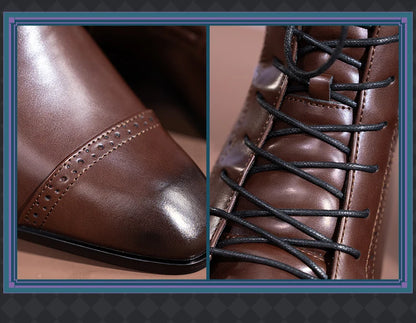 IN STOCK Men Women Cosplay Props 19cm Heightening Shoes DokiDoki Men Daily Black White 15cm Leather Shoes Halloween Cosplay