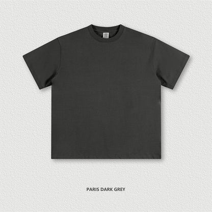 ZODF 2024 Heavy-Weight 345gsm Basic Solid T-Shirts For Men Unisex Women Summer Loose 100% Cotton T Shirt Brand Clothes HY0771