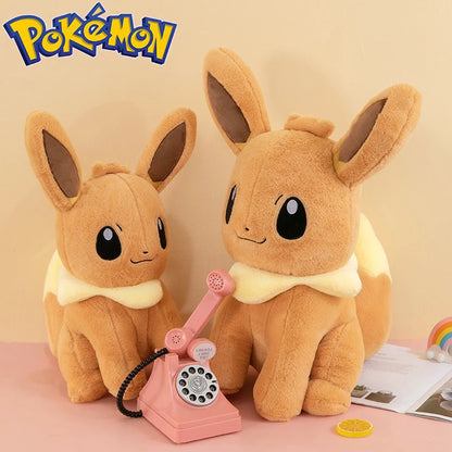 45/55/75CM Big Size Pokemon Eevee Plushies Kawaii Cartoon Anime Plush Soft Pillow Doll Stuffed Plushies Ornament Children's Gift