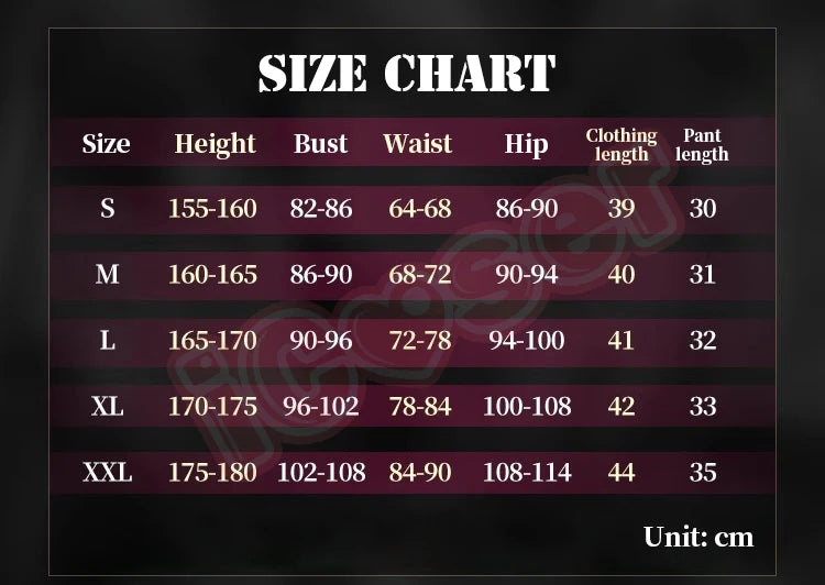 Path To Nowhere Poffy Cosplay Costume Wig Uniform Outfit Shorts Backpack Hat Necklace Halloween for Women Girls Festival Party