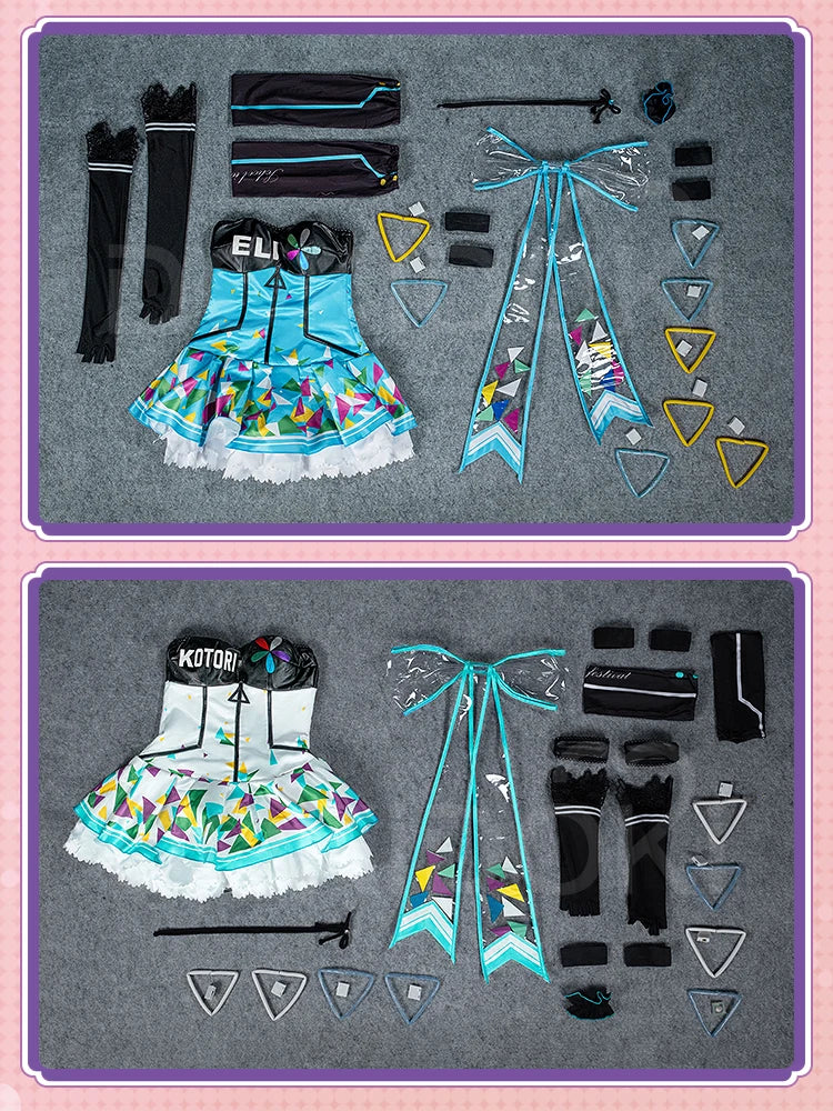 Honoka Kousaka Kotori Minami Tojo Nozomi Rin Hoshizora Cosplay Costume Anime LoveLive! Cosplay DokiDoki-R Women Cute Dress