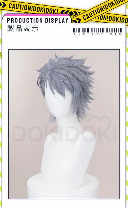 IN STOCK Himmel Stark Heiter Wig Anime Frieren: Beyond Journey's End Cosplay DokiDoki Men Wreath Blue Short Hair Heat Resistant
