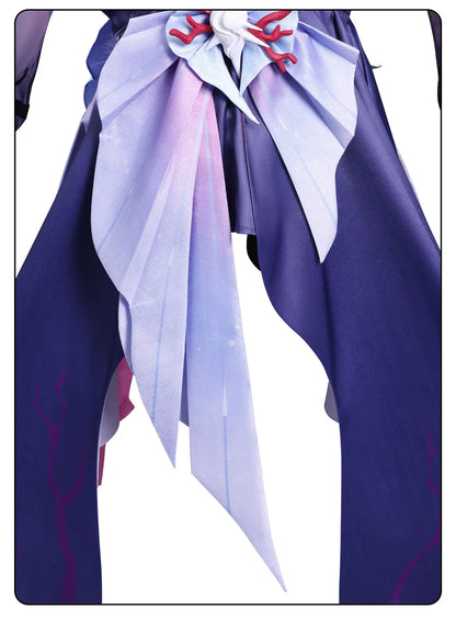 Honkai Star Rail Hysilens Cosplay Costume Wig Dress Headwear Earrings Rings Halloween Party for Women Girls Carnival Role Play