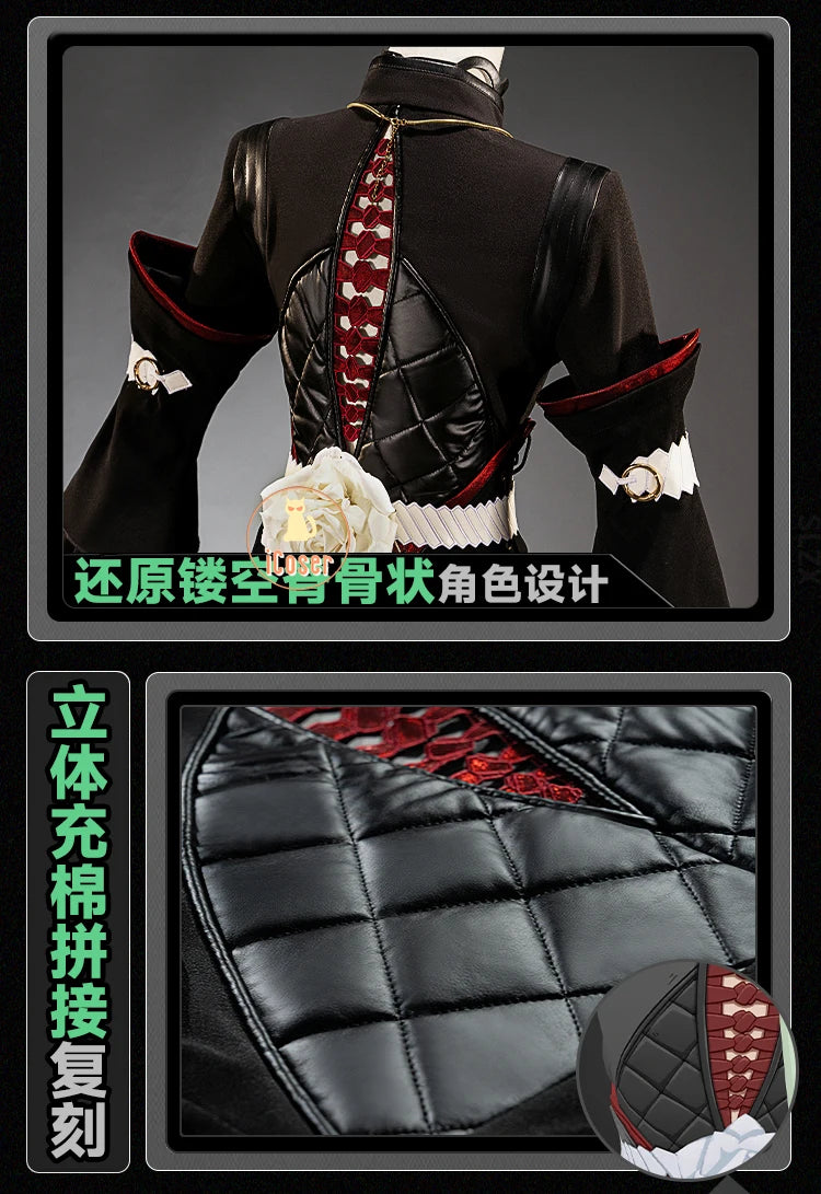 Zenless Zone Zero Isolde Cosplay Costume Wig Uniform Headwear Pendant Halloween Party Women Girls Props Game Role Play Outfit