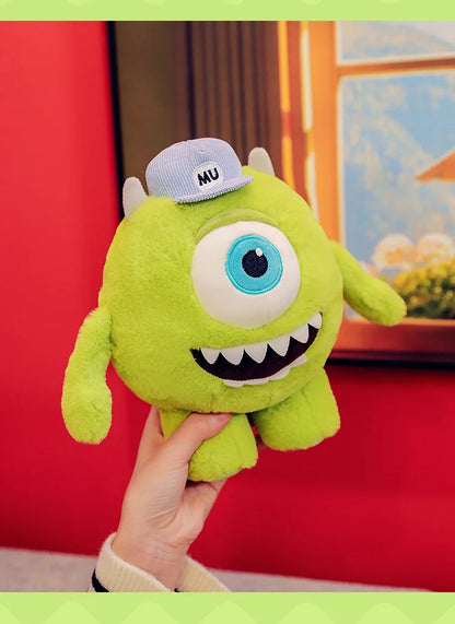 40/60CM Big Size Mike Wazowski Disney Anime Plush Stuffed Doll Kawaii Room Decoration Plushies Pillow Ornaments Holiday Gifts