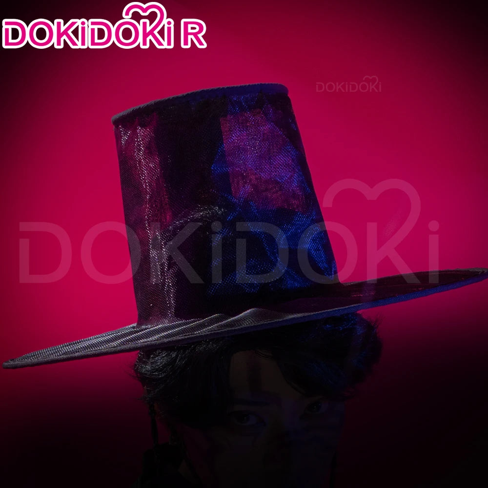 【Last Batch】IN STOCK Jinuu Cosplay Costume 【S-3XL】DokiDoki-R Jinuu Babyy Mysteryy Romancee Men Black Robes Hat Plus Size