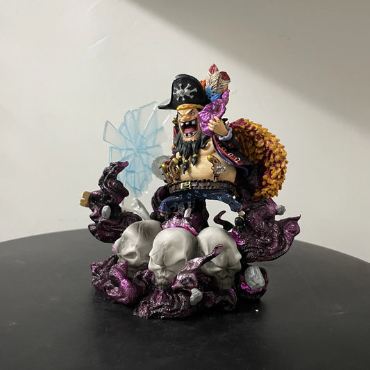 14cm One Piece Marshall·D·Teach Blackbeard Anime Figure Statuette GK Garage Kits PVC Figurine Model Doll Ornament Decoration Kid