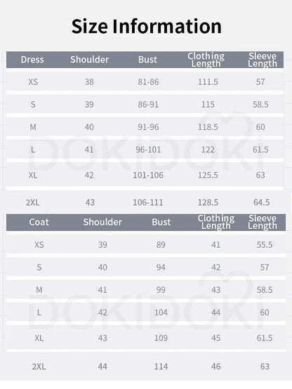 Frieren Himmel Fern Cosplay Costume Anime Frieren: Beyond Journey's End【XS-2XL】DokiDoki-R Women Winter Costume Plus Size