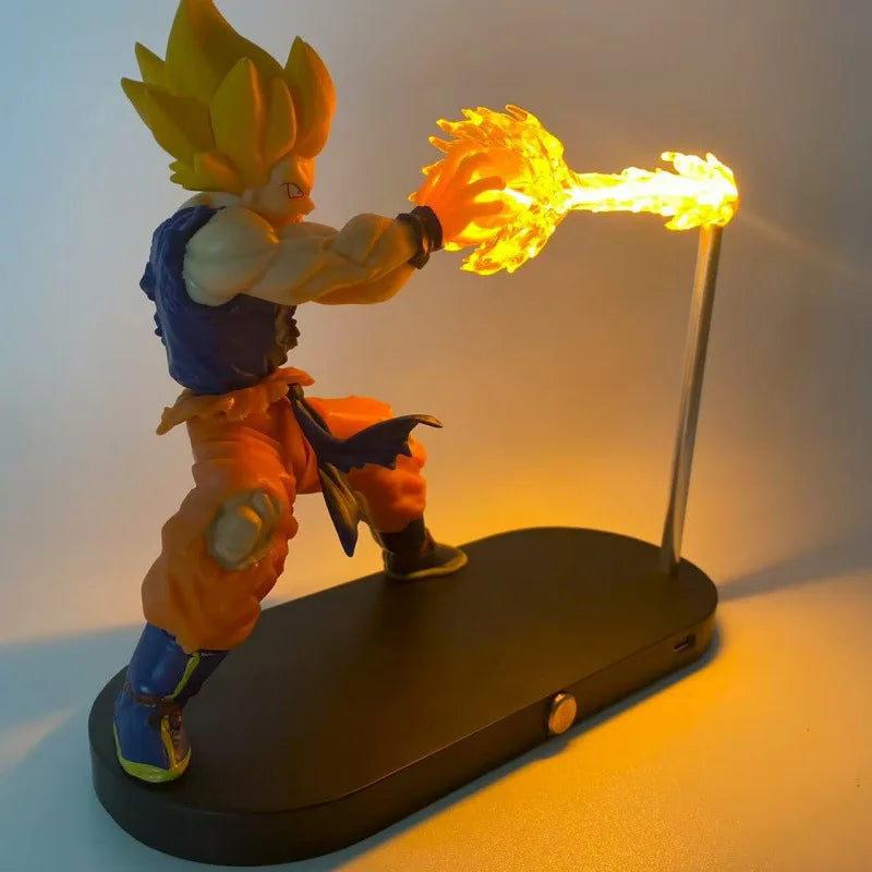 New Dragon Ball Son Goku Kamehameha Night Lamp Desktop Decoration Model Night Anime Surrounding Children'S Toys Birthday Gift