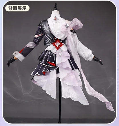 Honkai Star Rail Evernight March 7th Cosplay Costume Dress Earrings Headwear Mysterious Foreign Guest Halloween Party for Women