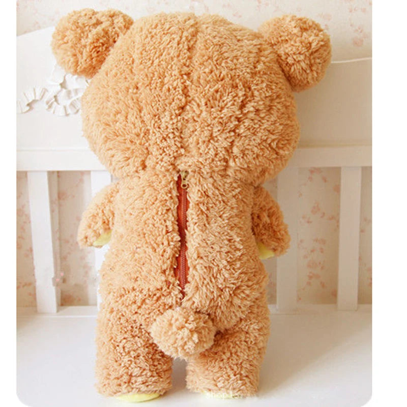 60/80cm Big Size Rilakkuma Plush Toy Kawaii Relax Bear Stuffed Dolls Animals Teddy Bear Peluche Cushion Xmas Gift For Kids