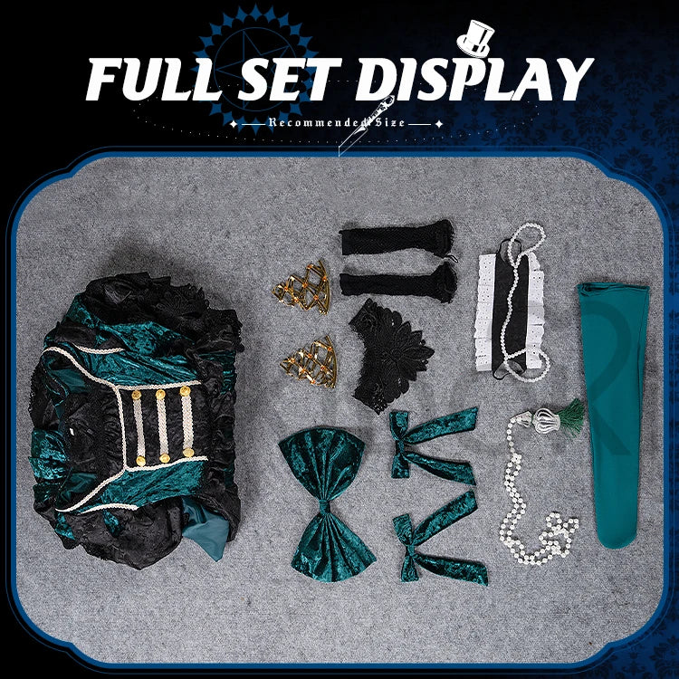 IN STOCK Sieglinde Sullivan Cosplay Costume Anime Emerald Witch Arc【XS-3XL】DokiDoki-R Ciel Halloween Plus Size