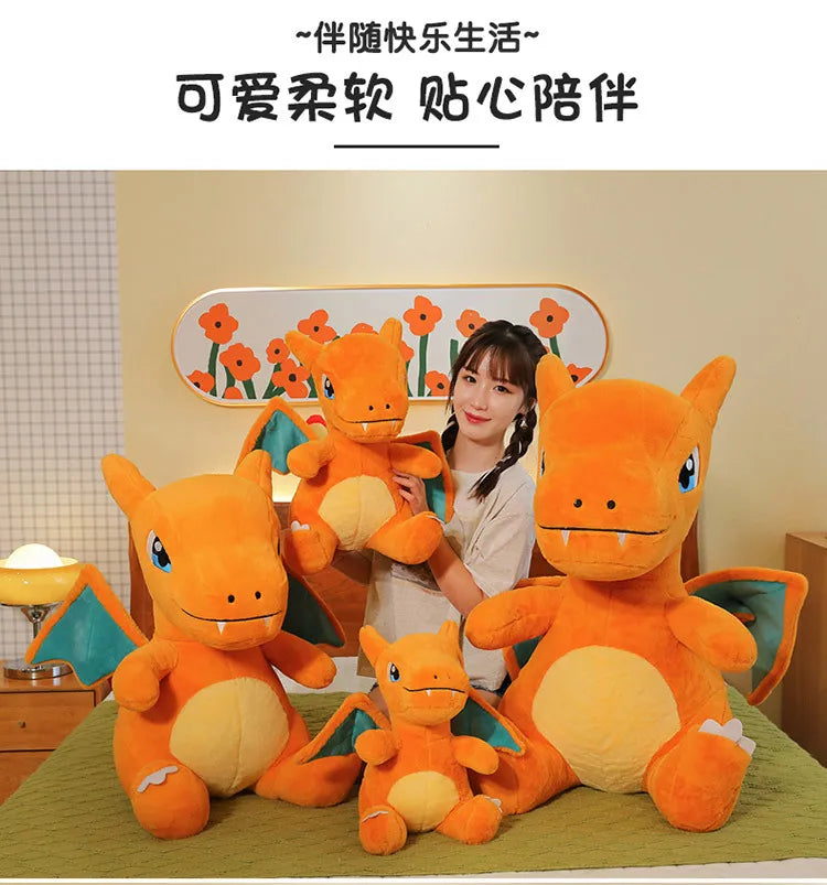 35/45/65CM Pokémon Plush Toy Charizard Plushies Cartoon Anime Stuffed Kawaii Ornamen Comfortable Soft Doll Children Toy Gift