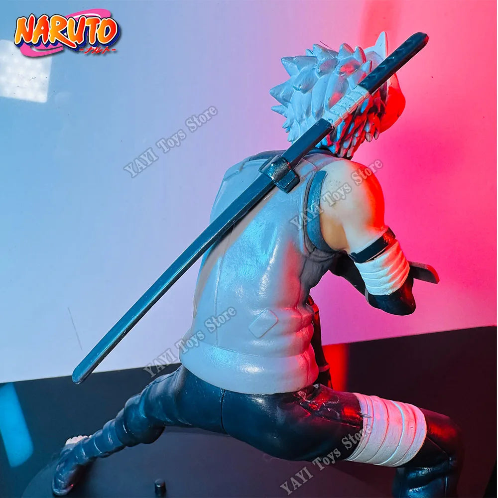 New Naruto Anime Figure 18cm Hatake Kakashi  PVC Action Figure Model Doll car Ornaments Collections Toy Gifts