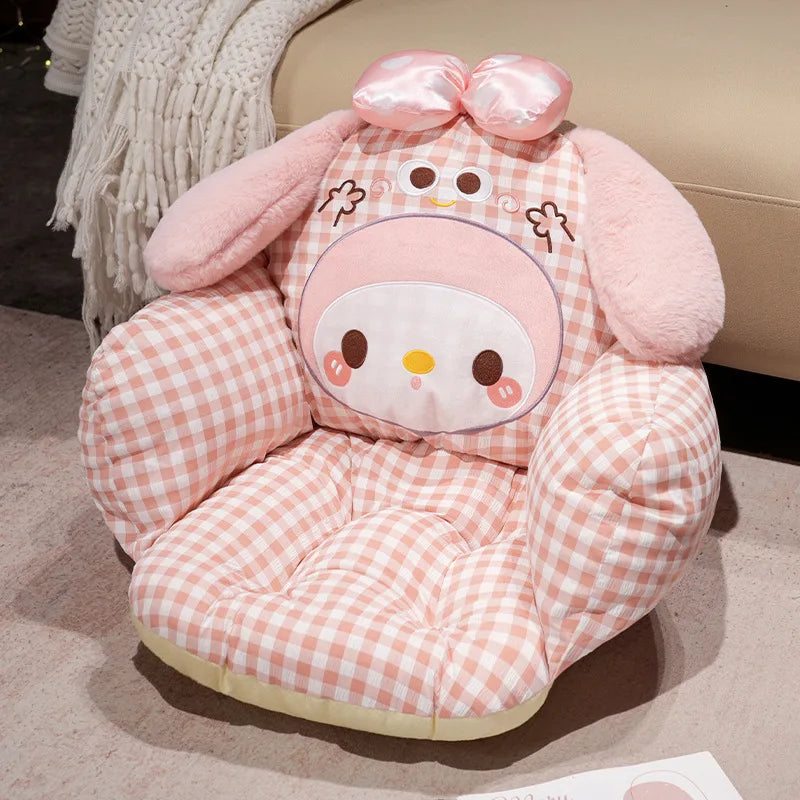 Comfortable Seat Cushion Kuromi My Melody Sitting Cushion For Chair Bay Window Japanese Style Cartoon Back Cushion Soft Comfort