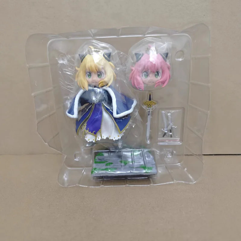 Hot Anime Spy Family Anya Forger Cos Mermaid Ania Hatake Kakashi Figures Cartoon Model Doll Desktop Decoration Statue Kids Toy