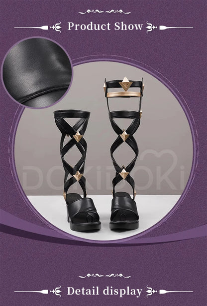 Captain Capitano Citlali Ororon Shoes Game Genshin Impact DokiDoki Men Women Capitano Cosplay Long Boots