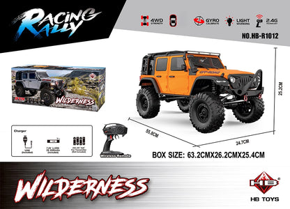 1/10 RC Car HB RTR R1011 Remote Control Vehicle 2.4G Full Proportional Rock Crawler LED Light 4WD Off-Road Climbing Truck Toys