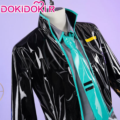 IN STOCK MIKUOO Cosplay Costume DokiDoki-R Mikuoo Cospaly Men Black Suit Costume Mikuu Christmas Cosplay